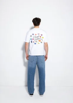 LOCAL HEROES BIAŁY T-SHIRT STICKER