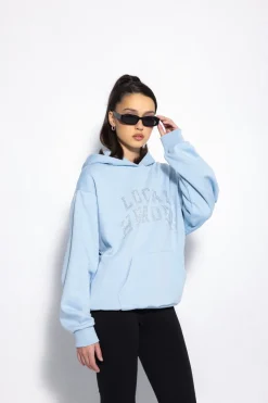 LOCAL HEROES BLUZA AURA RHINESTONES POWDER BLUE