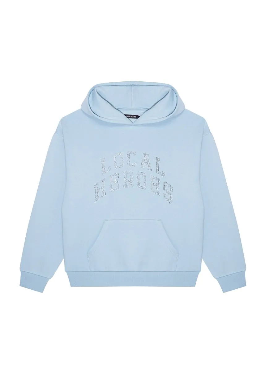 LOCAL HEROES BLUZA AURA RHINESTONES POWDER BLUE
