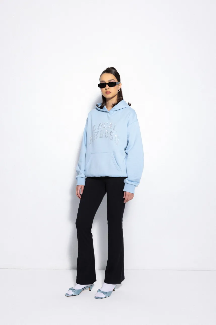 LOCAL HEROES BLUZA AURA RHINESTONES POWDER BLUE