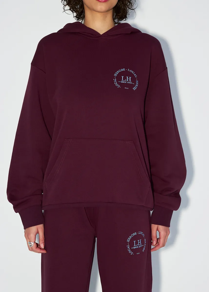 LOCAL HEROES BLUZA LH CLUB BURGUNDY