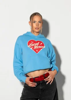 LOCAL HEROES BLUZA LOVE MOTEL NIEBIESKA