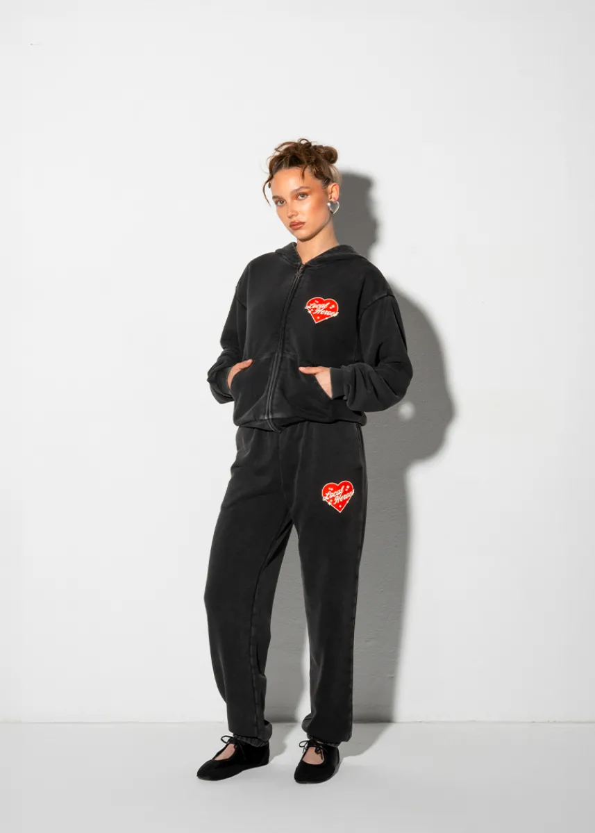 LOCAL HEROES BLUZA LOVE MOTEL ROZPINANA CZARNA