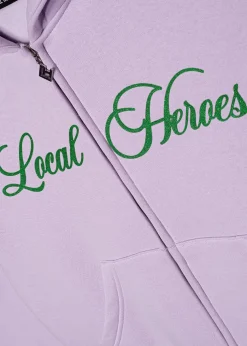 LOCAL HEROES BLUZA ROZPINANA BLUSH GLITTER FIOLETOWA