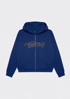 LOCAL HEROES BLUZA ROZPINANA TROUBLE GRANATOWA