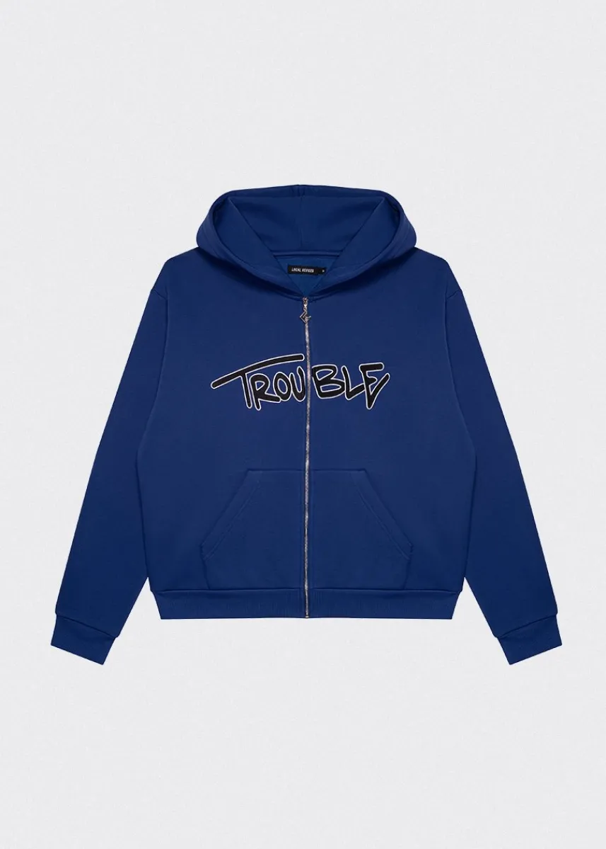 LOCAL HEROES BLUZA ROZPINANA TROUBLE GRANATOWA