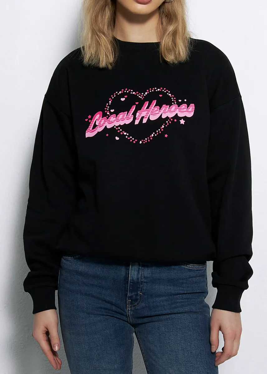 LOCAL HEROES BLUZA YOUR HEART CZARNA