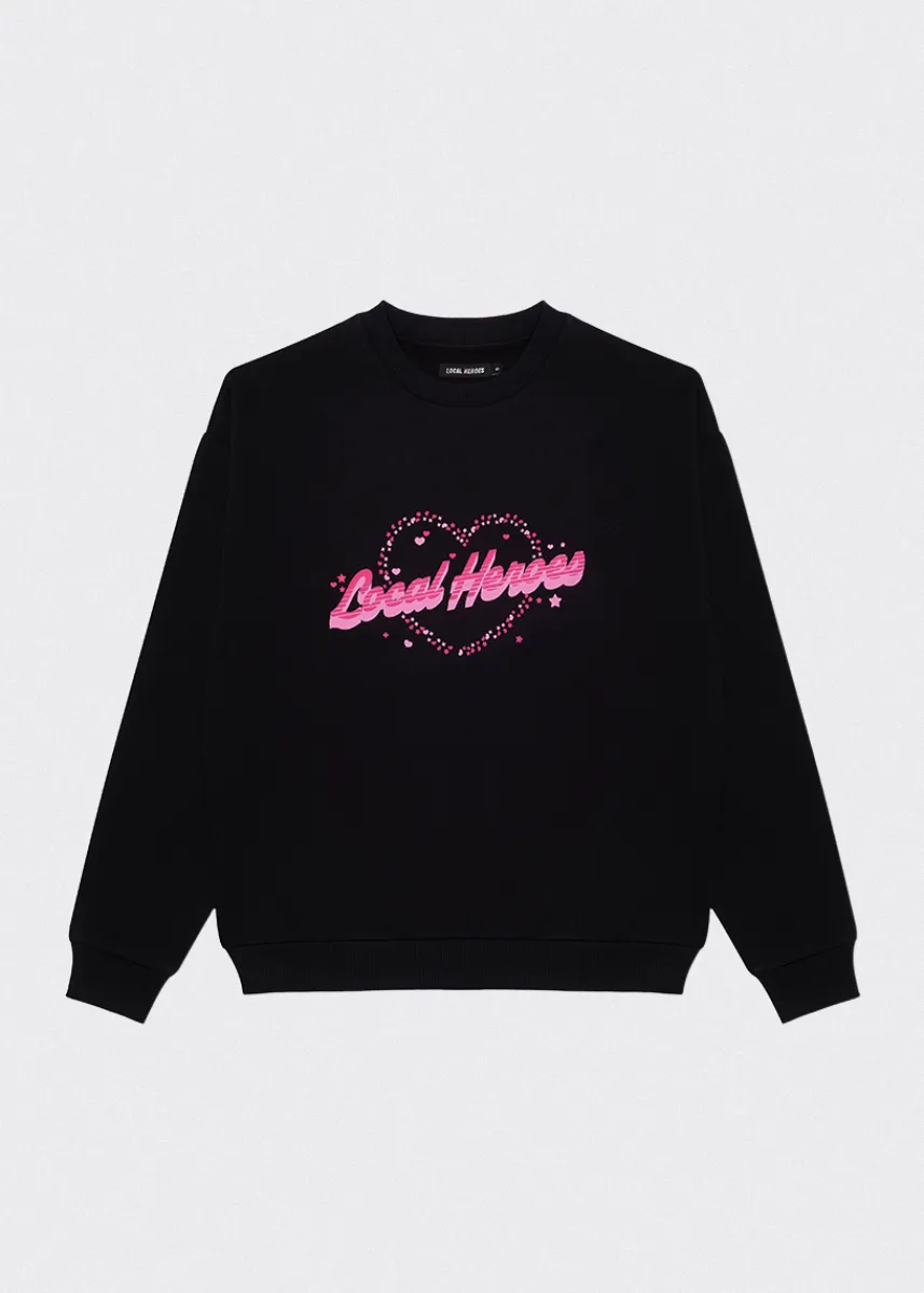 LOCAL HEROES BLUZA YOUR HEART CZARNA