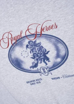 LOCAL HEROES BLUZA Z KAPTUREM ROYAL HEROES MELANŻ