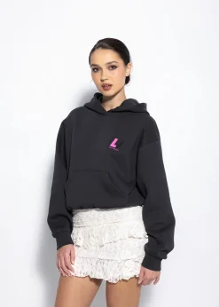 LOCAL HEROES BLUZA Z KAPTUTEM LH TEAM CZARNA