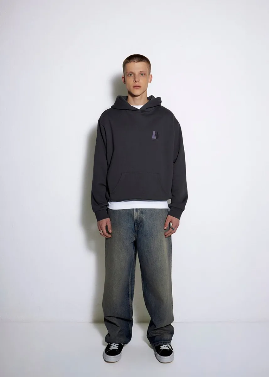 LOCAL HEROES BLUZA Z KAPTUTEM LH TEAM CZARNA MĘSKA