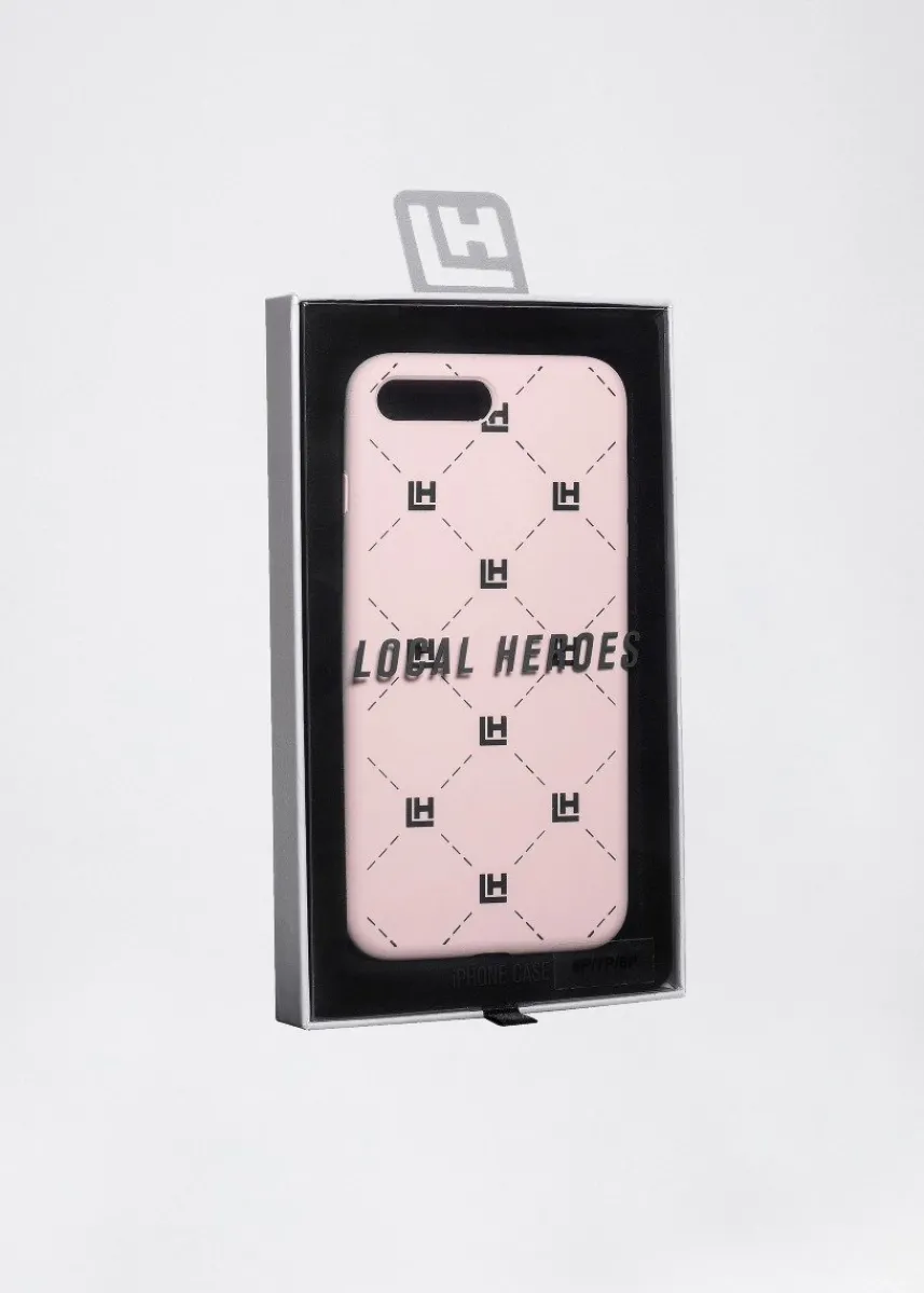 LOCAL HEROES ETUI MONOGRAM BEŻOWO-CZARNE