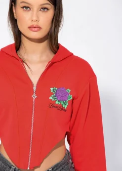 LOCAL HEROES KRÓTKA BLUZA ROSE