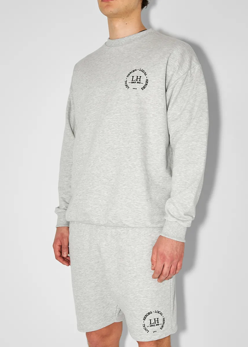 LOCAL HEROES LH CLUB DARK GREY SWEATSHIRT MENS