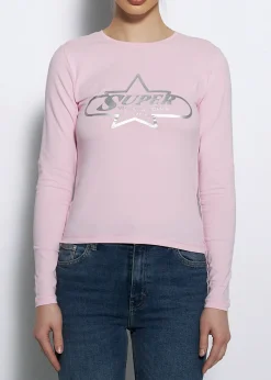LOCAL HEROES LONGSLEEVE SUPER STAR RÓŻOWY