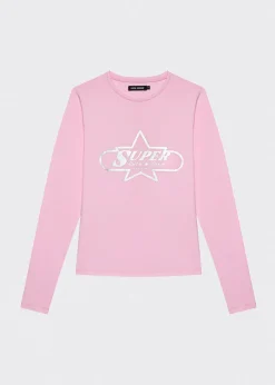 LOCAL HEROES LONGSLEEVE SUPER STAR RÓŻOWY