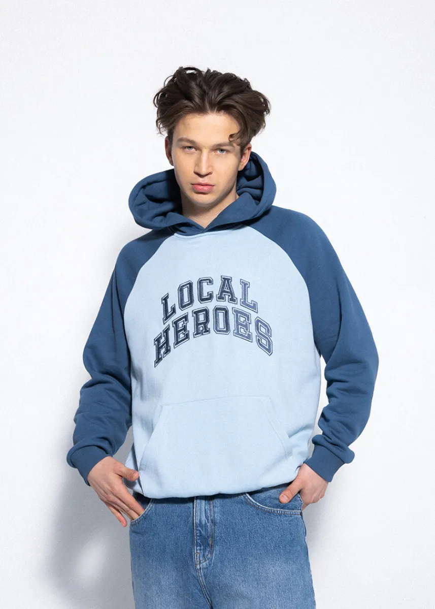 LOCAL HEROES MĘSKA BLUZA AURA NIEBIESKA