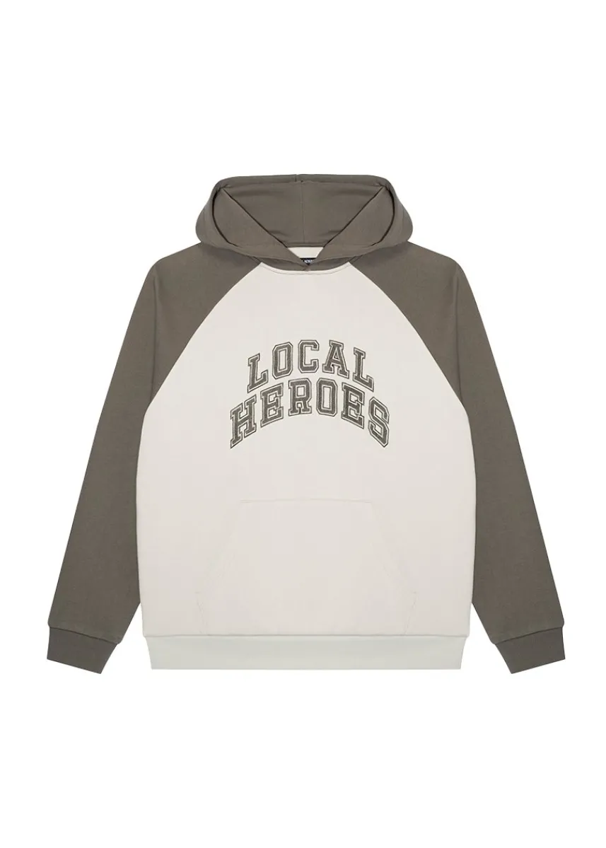 LOCAL HEROES MĘSKA BLUZA AURA ZIELONO-KREMOWA