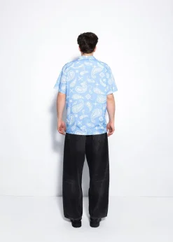 LOCAL HEROES NIEBIESKA WISKOZOWA KOSZULA ALOHA