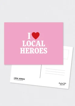 LOCAL HEROES POCZTÓWKA I HEART LH RÓŻOWA