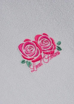 LOCAL HEROES POLAROWA BLUZA ROZPINANA ROSE SZARA