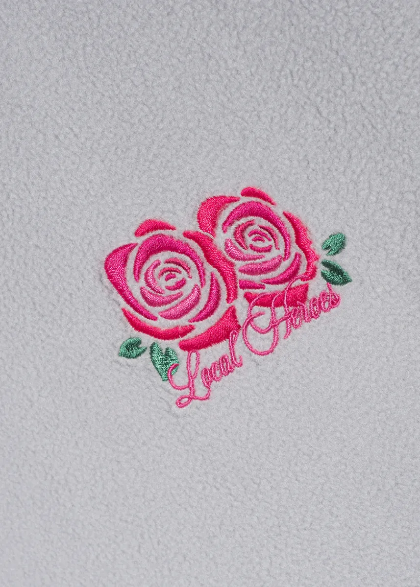 LOCAL HEROES POLAROWA BLUZA ROZPINANA ROSE SZARA