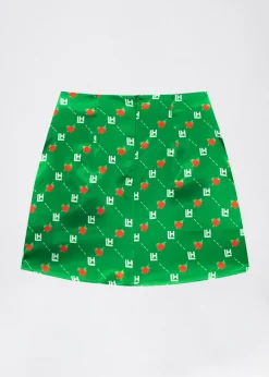 LOCAL HEROES SPÓDNICA LH MONOGRAM BERRY