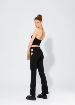 LOCAL HEROES SPODNIE DZWONY ROSE BLACK