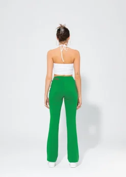 LOCAL HEROES SPODNIE DZWONY ROSE GREEN