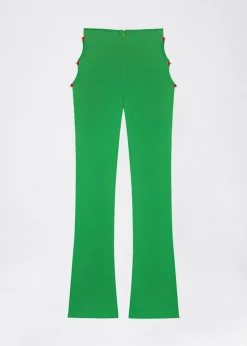 LOCAL HEROES SPODNIE DZWONY ROSE GREEN