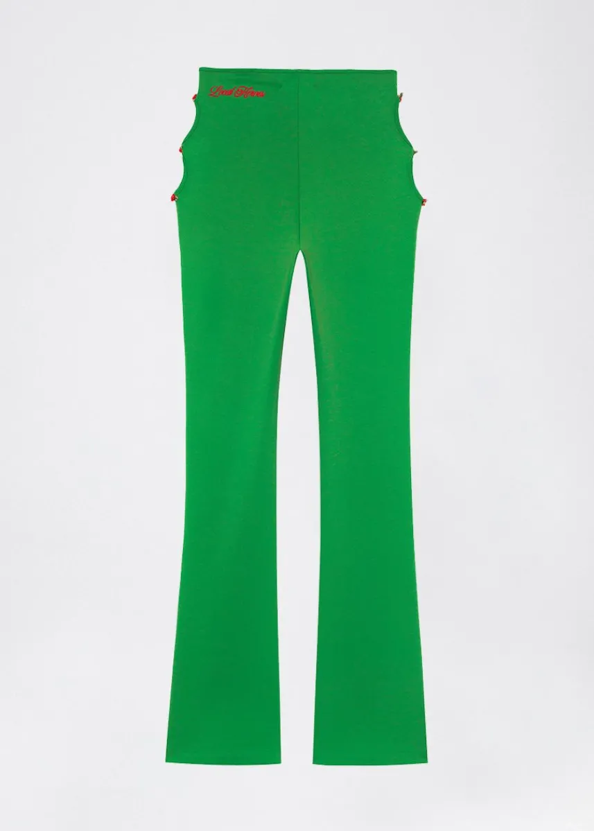 LOCAL HEROES SPODNIE DZWONY ROSE GREEN