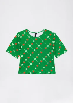 LOCAL HEROES TOP LH MONOGRAM BERRY