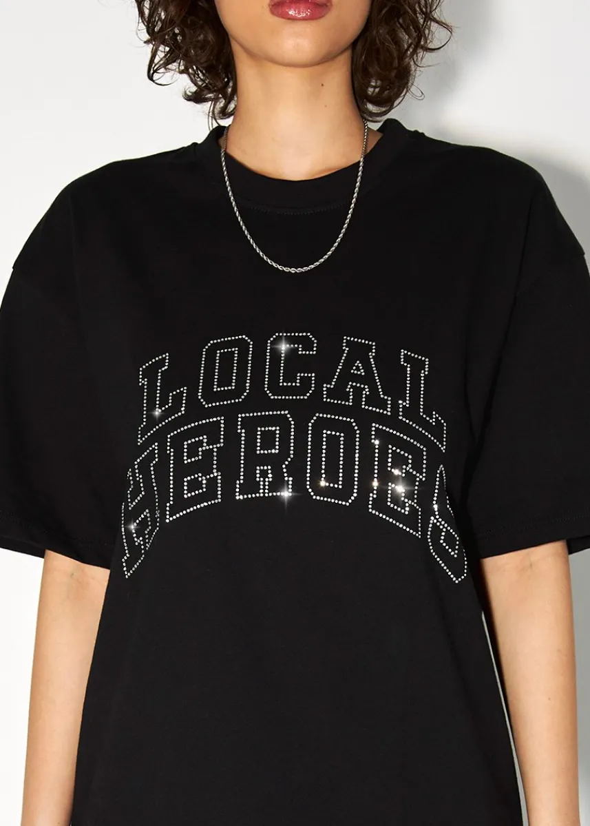 LOCAL HEROES T-SHIRT AURA RHINESTONES