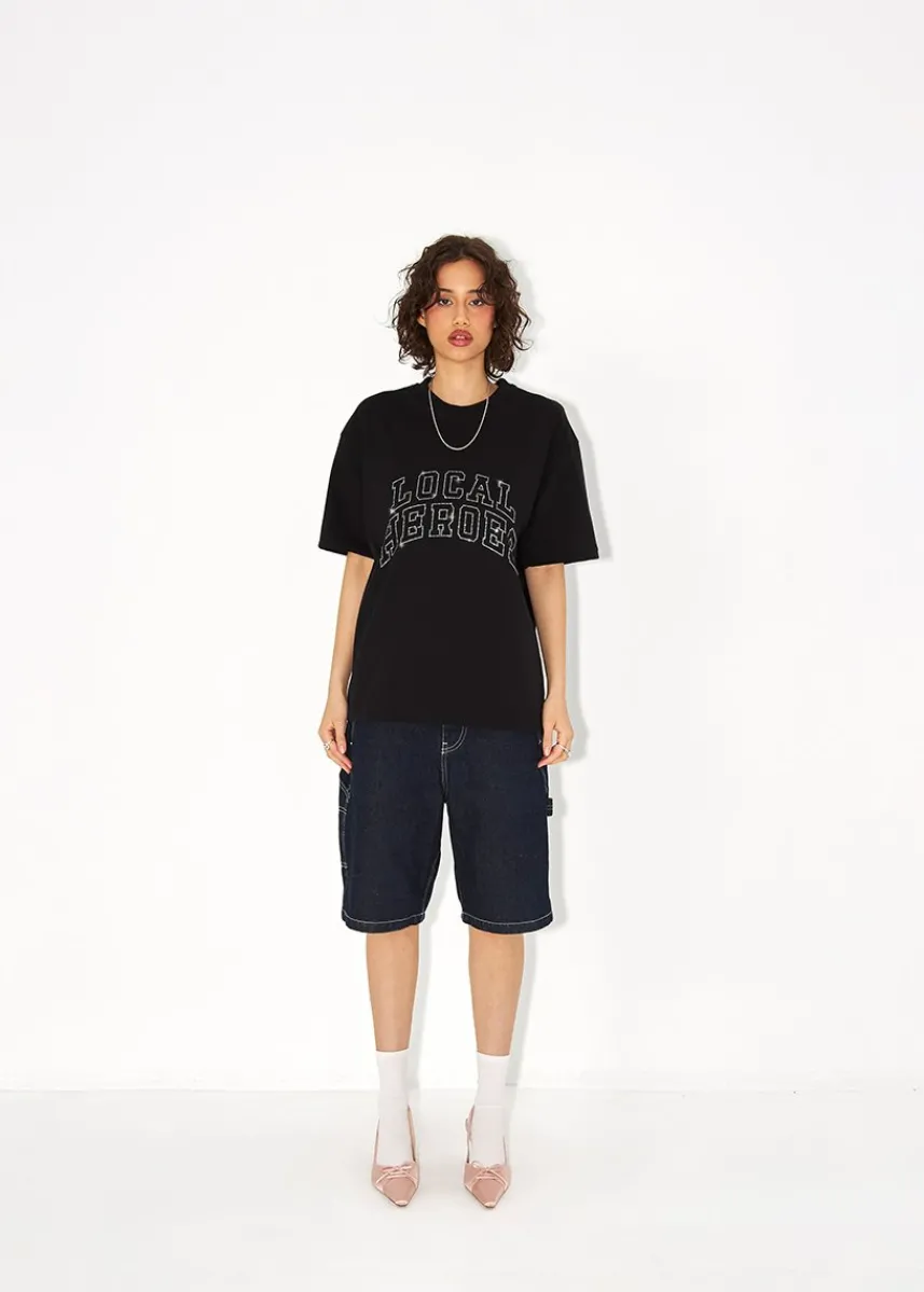 LOCAL HEROES T-SHIRT AURA RHINESTONES