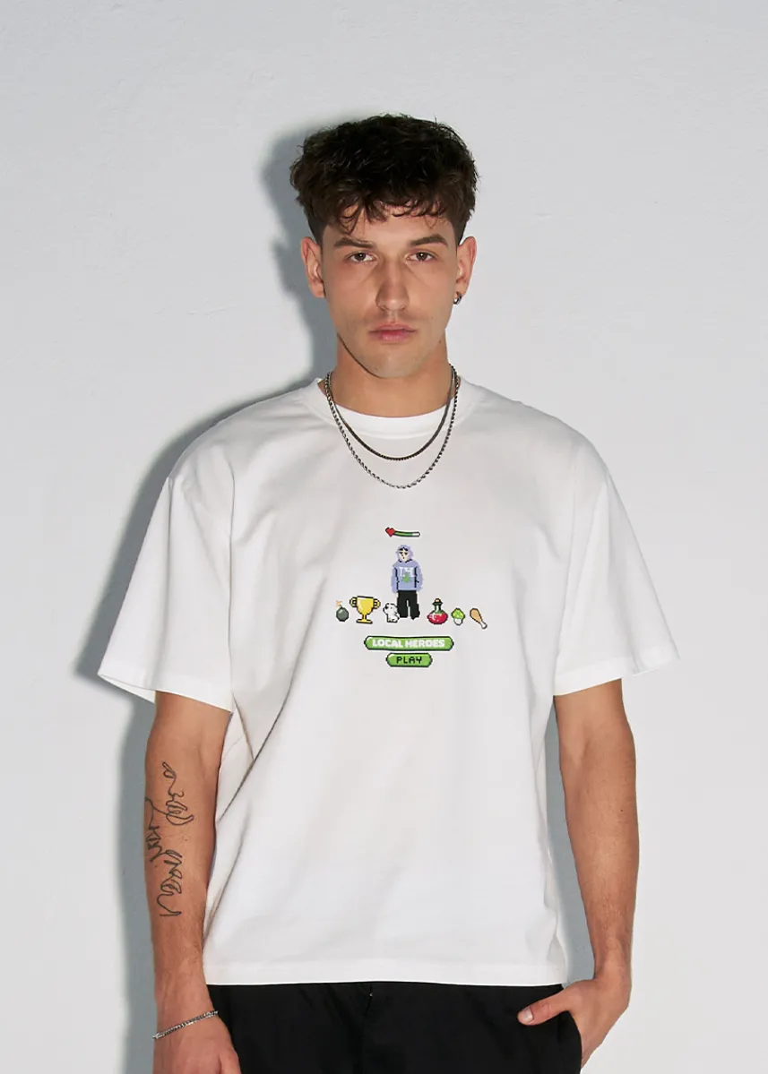 LOCAL HEROES T-SHIRT GAME BIAŁY