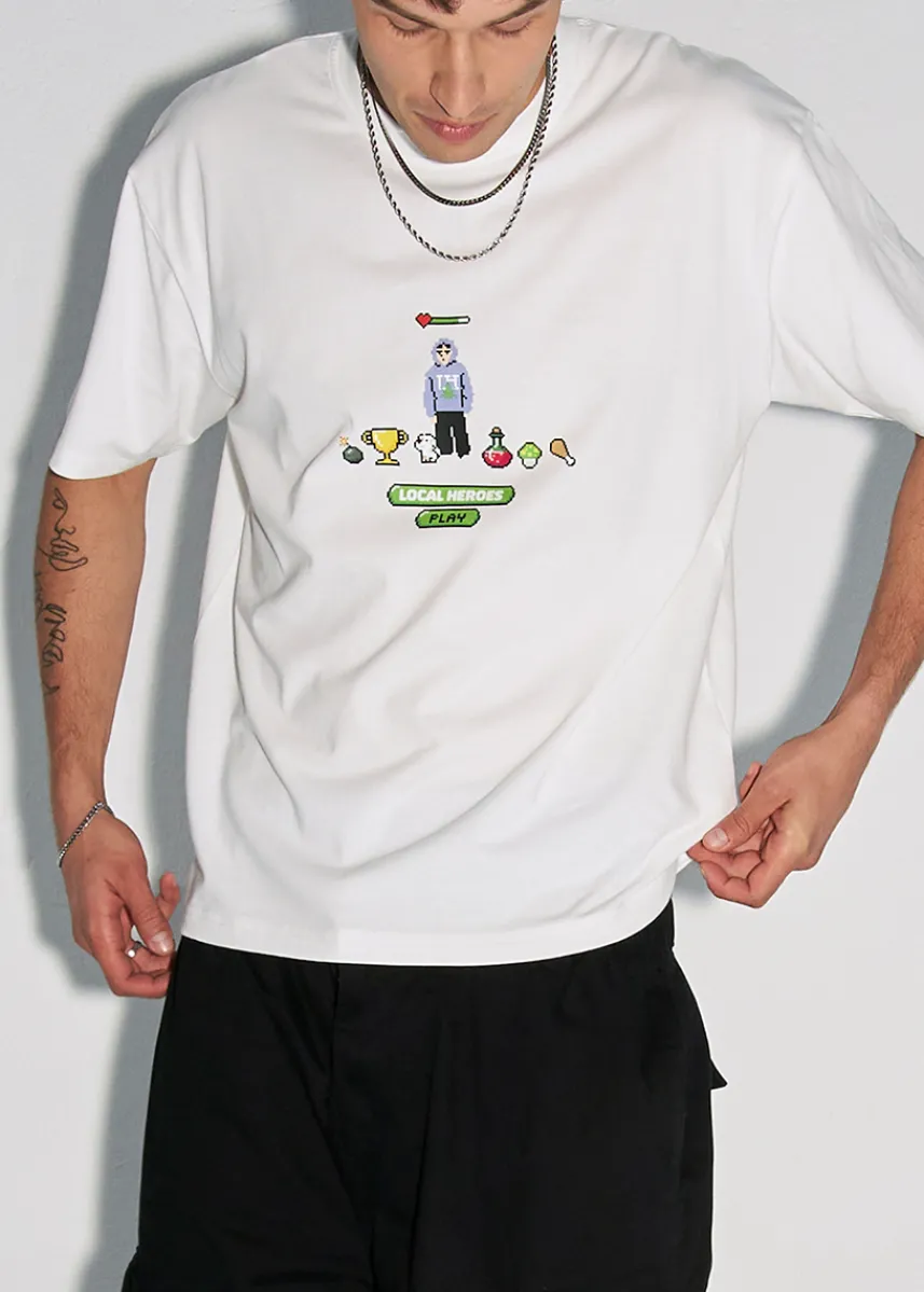 LOCAL HEROES T-SHIRT GAME BIAŁY