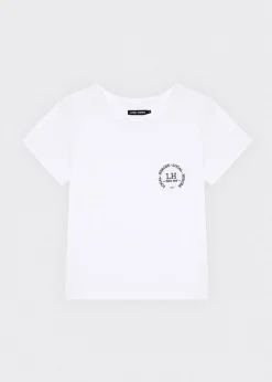 LOCAL HEROES T-SHIRT LH CLUB SLIM FIT BIAŁY