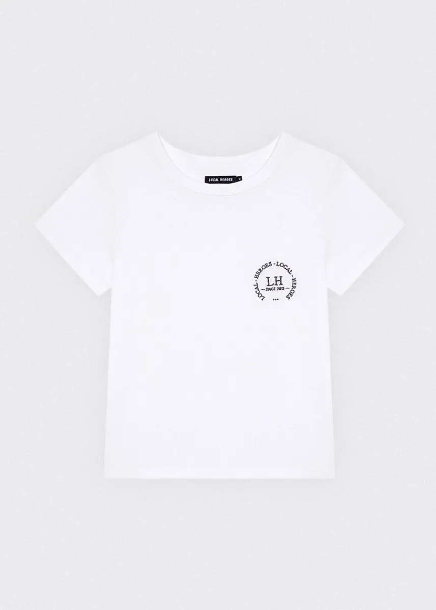 LOCAL HEROES T-SHIRT LH CLUB SLIM FIT BIAŁY
