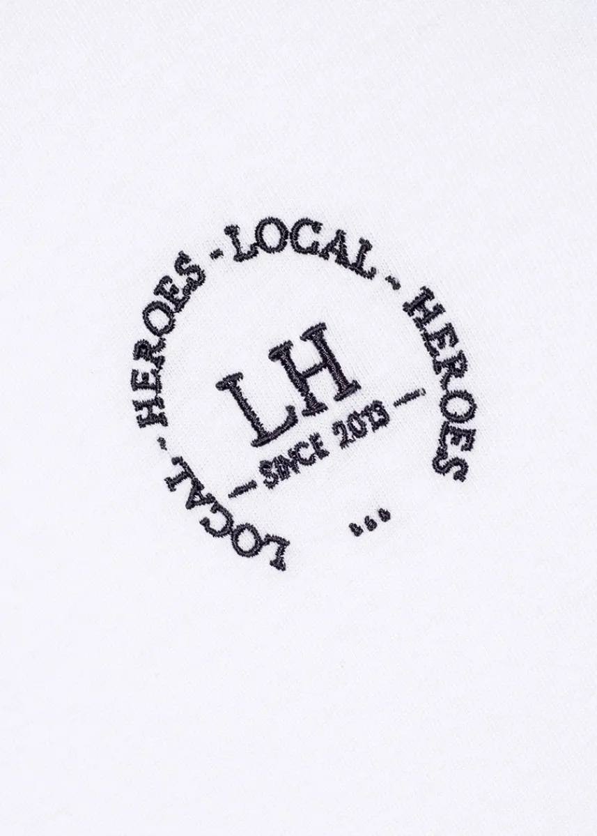 LOCAL HEROES T-SHIRT LH CLUB SLIM FIT BIAŁY