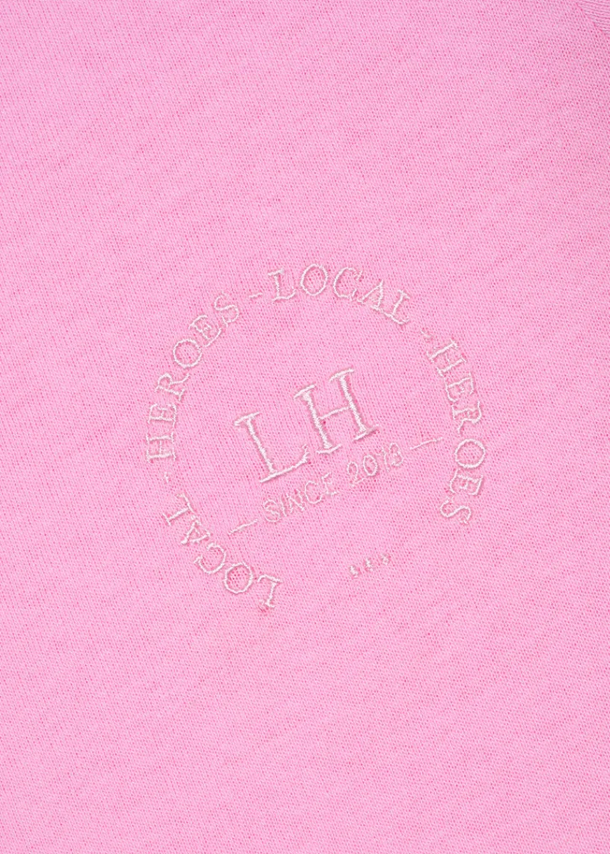 LOCAL HEROES T-SHIRT LH CLUB SLIM FIT RÓŻOWY