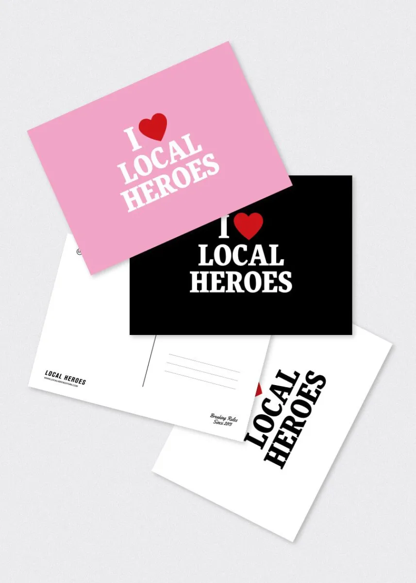 LOCAL HEROES ZESTAW POCZTÓWEK I HEART LH